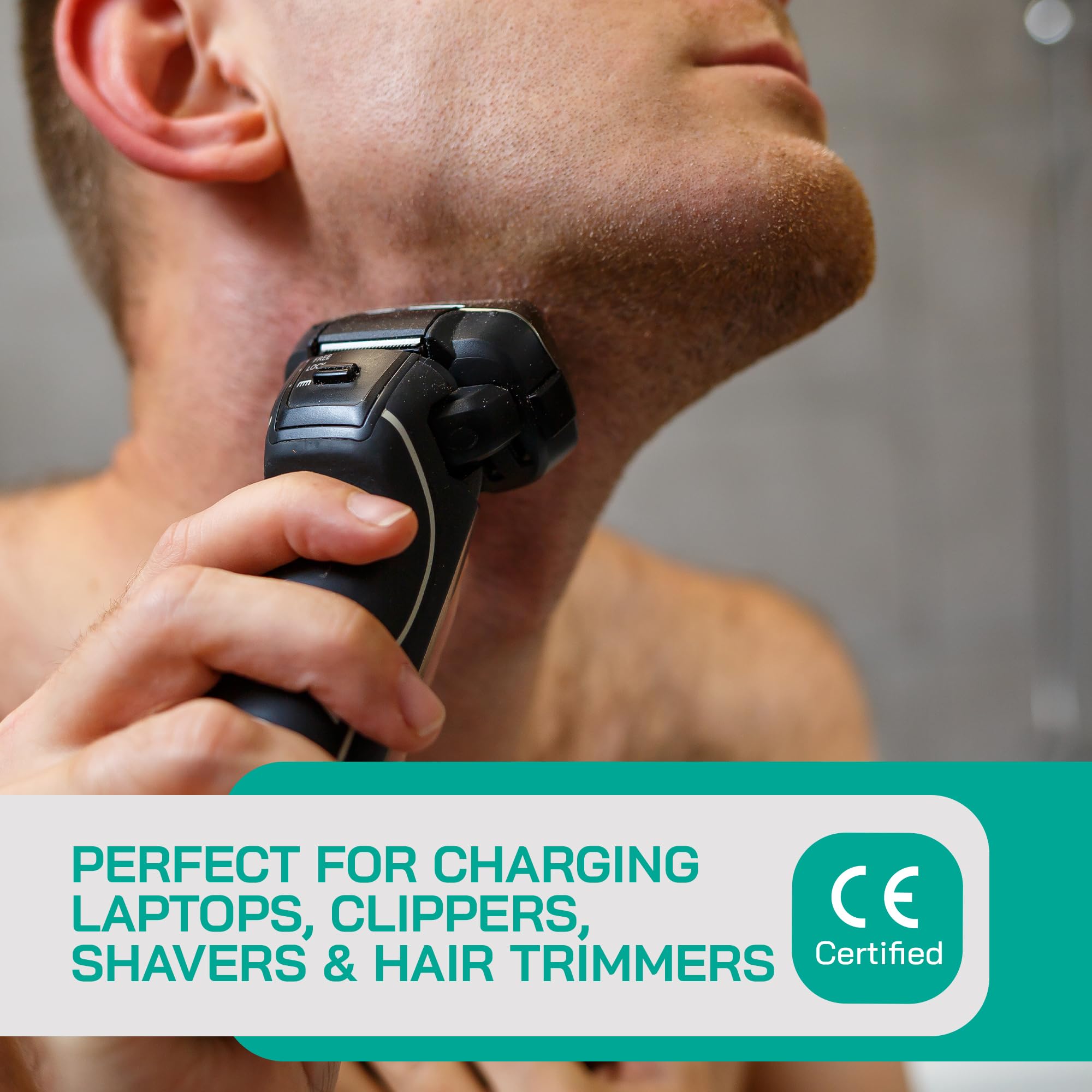 Litefuze 300 Watt Step Up/Step Down Travel Voltage Converter, 220/110V To 110/220V Converter With Type G Plug   Compatible With