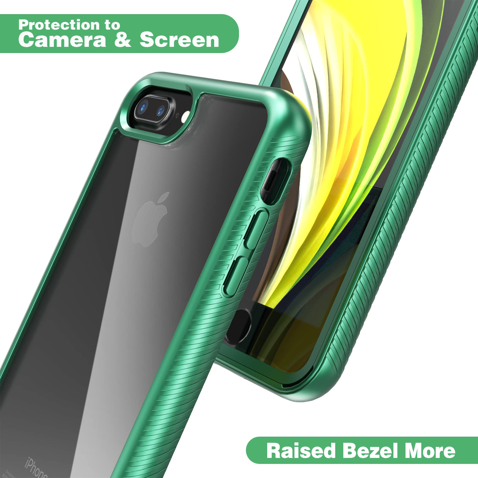 Idweel Iphone 8 Plus Case, Iphone 7 Plus Case, Full Body Durable Shockproof Case With Build In Screen Protector Heavy Duty Shock