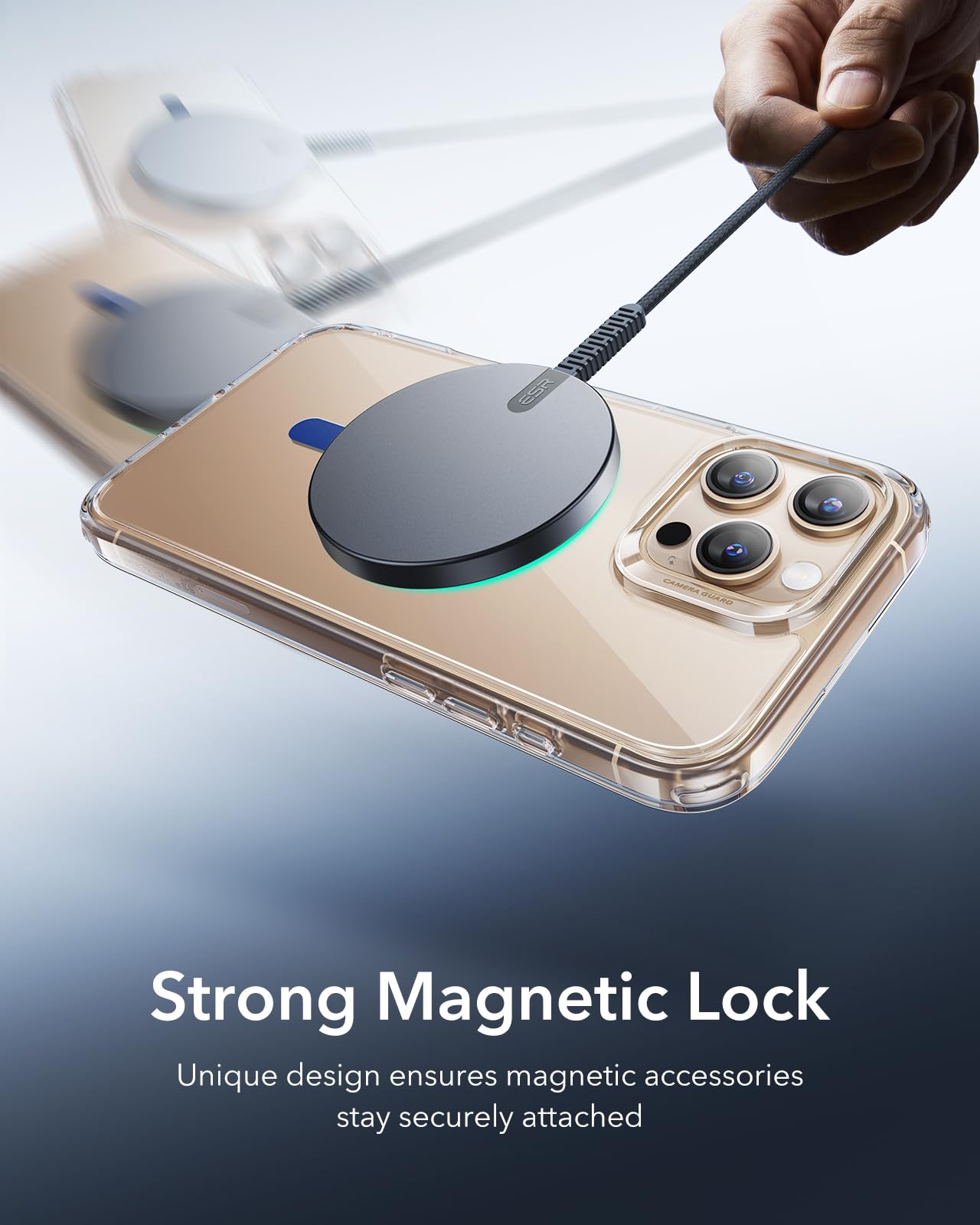 Esr For Magsafe Sticker, Magsafe Ring Magnet, 2 Pack Magnetic Metal Ring, Universal Wireless Charger Conversion Kit For Iphone 1