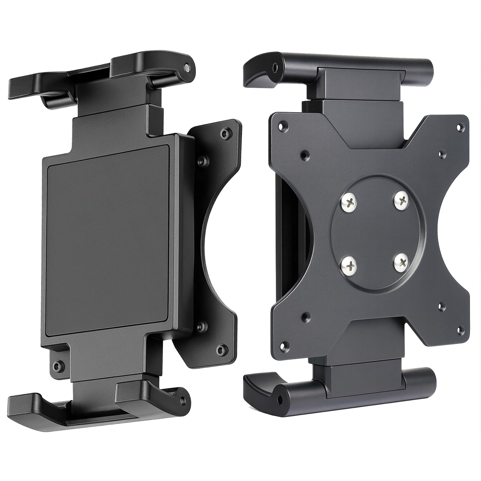Universal VESA Mount Adapter for Tablets - Spring Clamp Holder for iPad and Portable Monitors up to 15.6 - Fits VESA 75x75 & 100