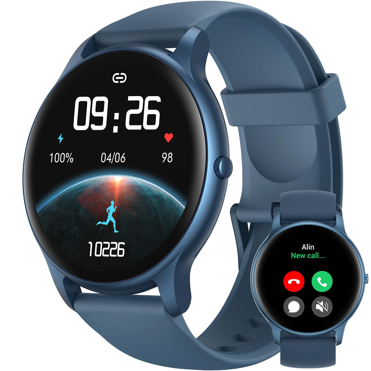Parsonver Smart Watch For Men Women(Answer/Make Calls), 2024 Smartwatches For Android Ios, Fitness Tracker With Heart Rate/Spo2/