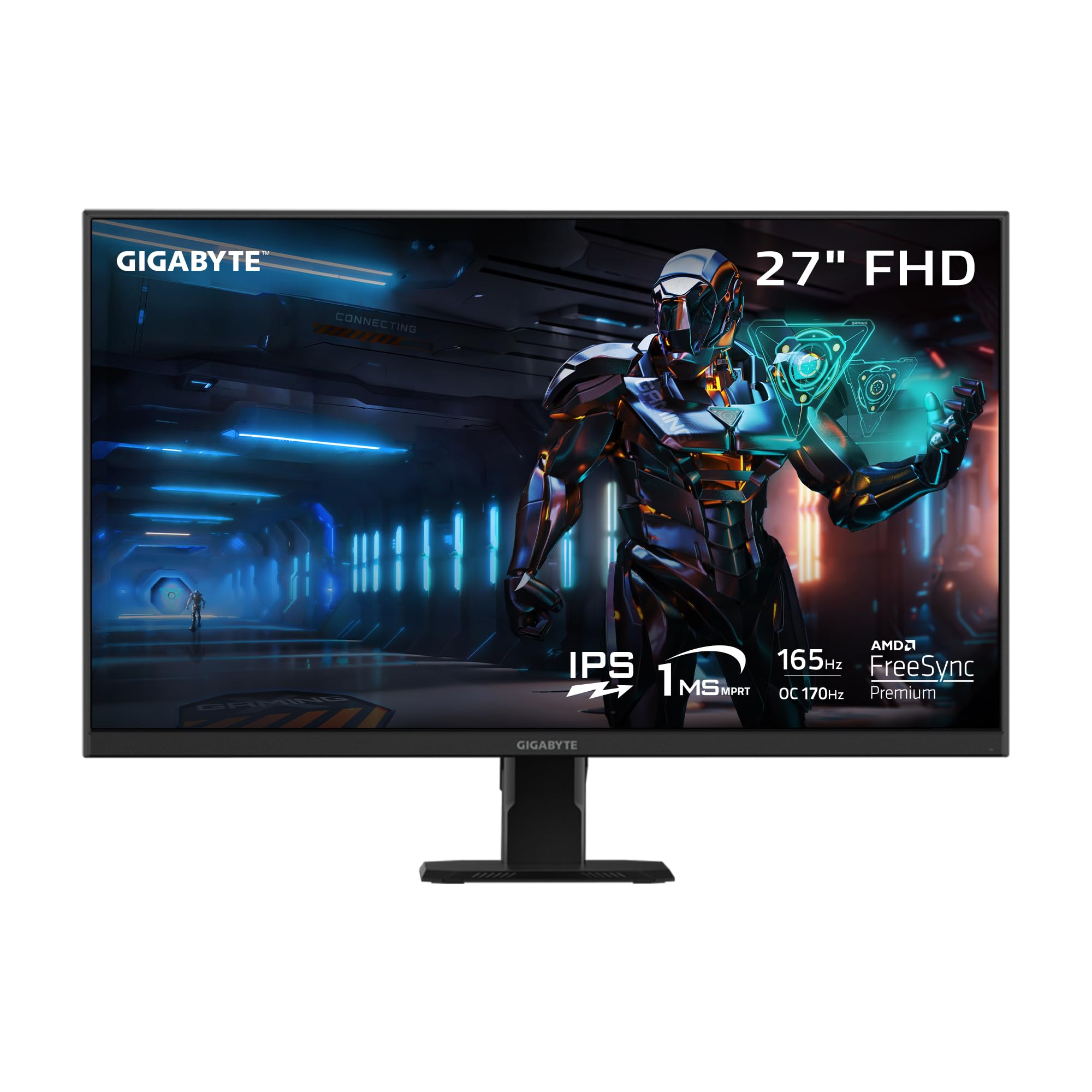 GIGABYTE GS27F 27 165Hz 1080P Gaming Monitor, 1920 x 1080 SS IPS Display, 1ms (MPRT) Response Time, HDR Ready, FreeSync Premium,