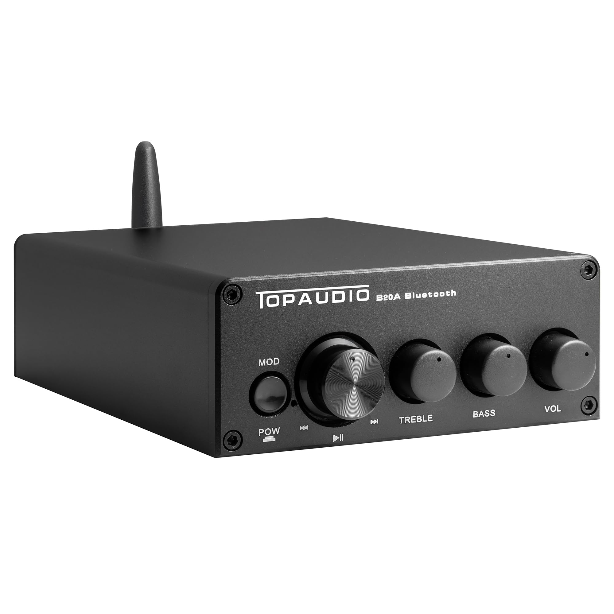 TOPAUDIO B20A Bluetooth 5.0 Stereo Amplifier 2 Channel U-Disk Player Audio Receiver Mini Hi-Fi Class D Integrated Amp for Home S