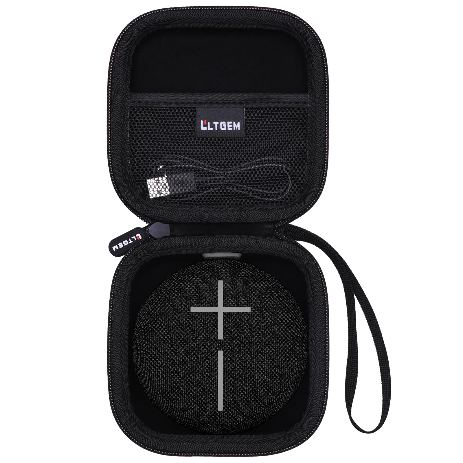 Ltgem Case Compatible With Ultimate Ears Miniroll Ultra-Portable Waterproof Bluetooth Speaker, Black(Case Only)