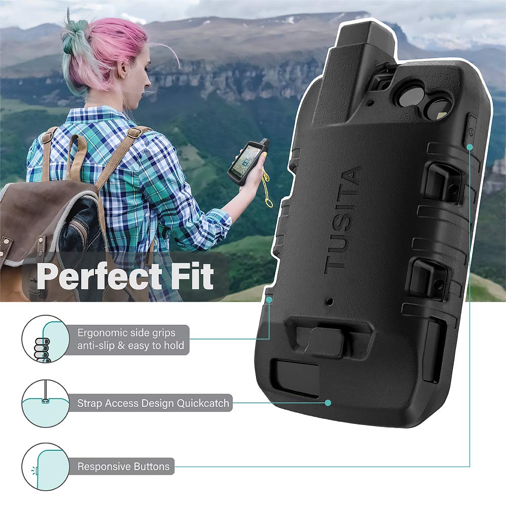 Tusita Case Compatible With Garmin Montana 750I 700I (Not For Montana 700)  Silicone Protective Cover   Rugged Handheld Gps Navi