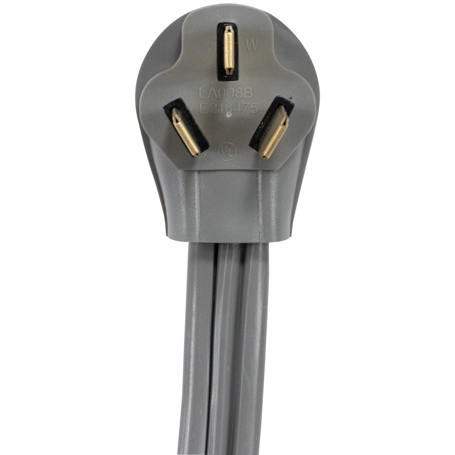 Certified Appliance Accessories 50 Amp Appliance Power Cord, 3 Prong Range Cord, 3 Wires With Eyelet Connectors, 4 Feet, Copper Wire