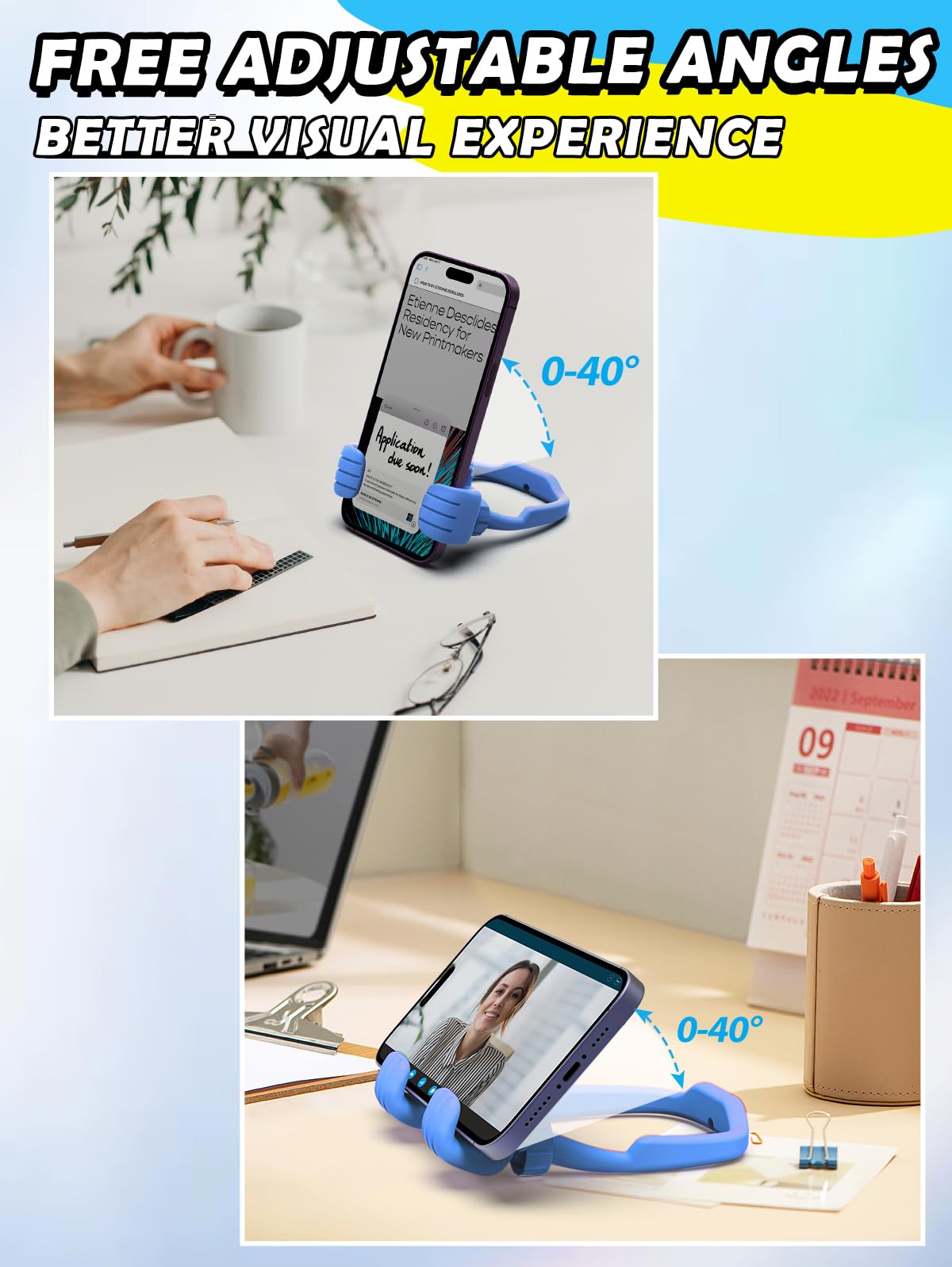 Thumbs Up Lazy Phone Stand Stocking Stuffers For Teens Boys Girls Women Adults Men Gifts For Christmas: Cell Phone Stand Holder