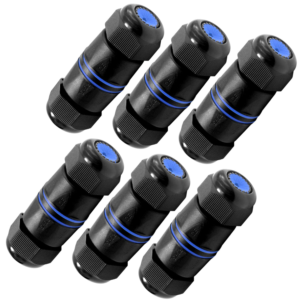 Vcelink Waterproof Rj45 Coupler Short Profile, Cat6/Cat5E/Cat5 Waterproof Ethernet Connector Shielded Ip67, Outdoor Network Lan 