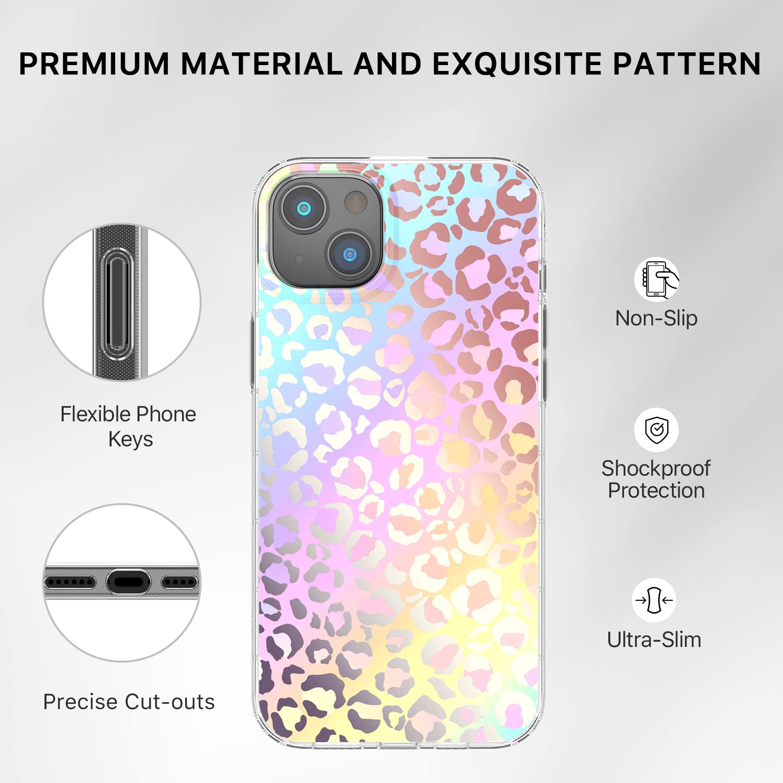 Mybat Pro Magnetic Slim Case For Iphone 14 Plus Case 6.7, Compatible With Magsafe, Mood Series For Women Girls, Military Grade D