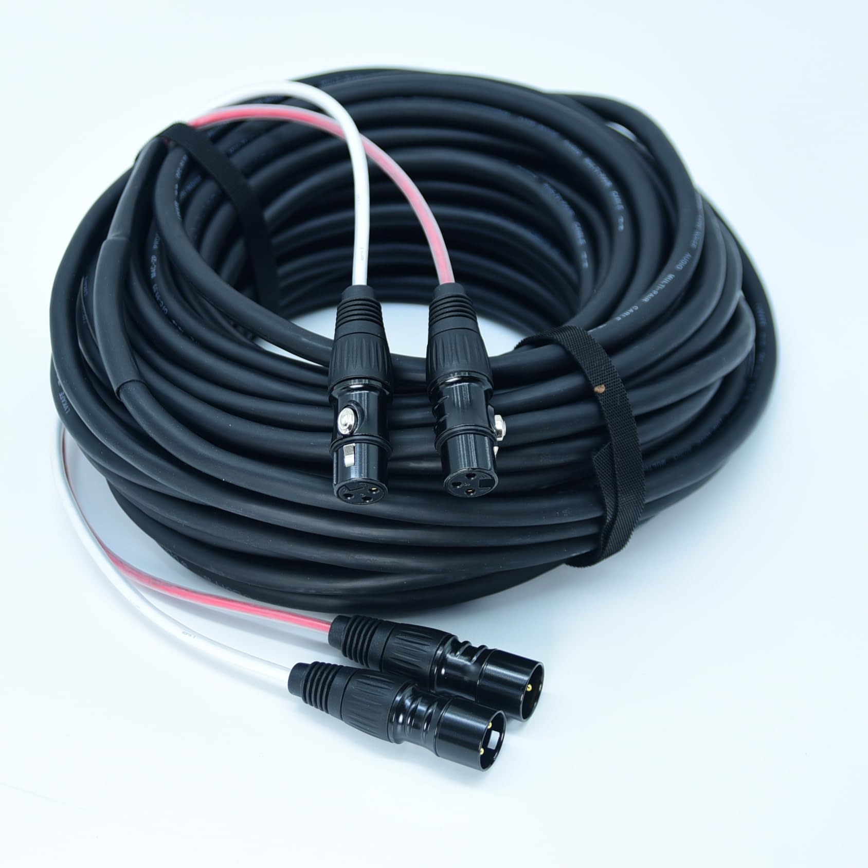 Arklove 70ft Snake Cables Audio Balanced Patch XLR to XLR Cable 2 Channel Connector Digital Splitter Microphones Stage & Studio 