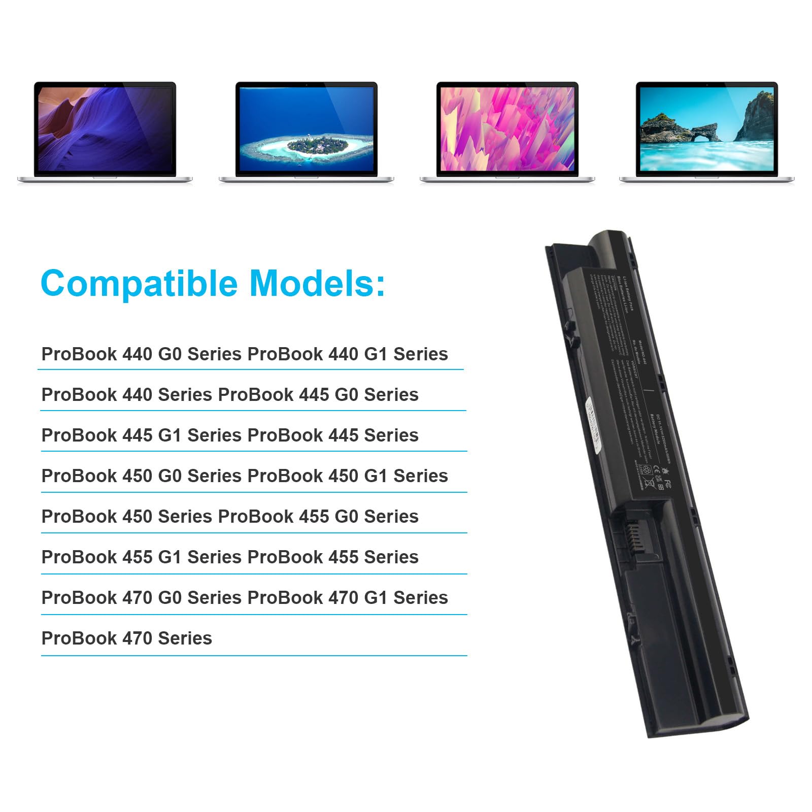 Fancy Buying Laptop Battery For Hp Probook 440 450 445 470 455 G0 G1 708457 001 708458 001 Fp06 Fp09 H6L26Aa,H6L27Aa Hstnn Ib4J