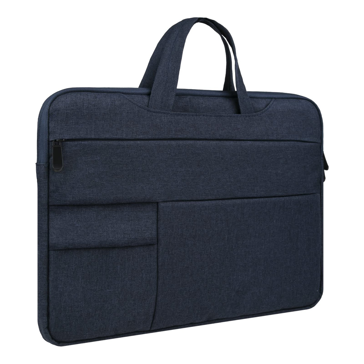 RAINYEAR Laptop Sleeve Carrying Case Compatible with 2022 2021 16 Inch MacBook Pro A2485 M1 Briefcase with Hidden Handle Multiple Pocket Protective Padded Polyester Waterproof Computer Bag, Navy Blue