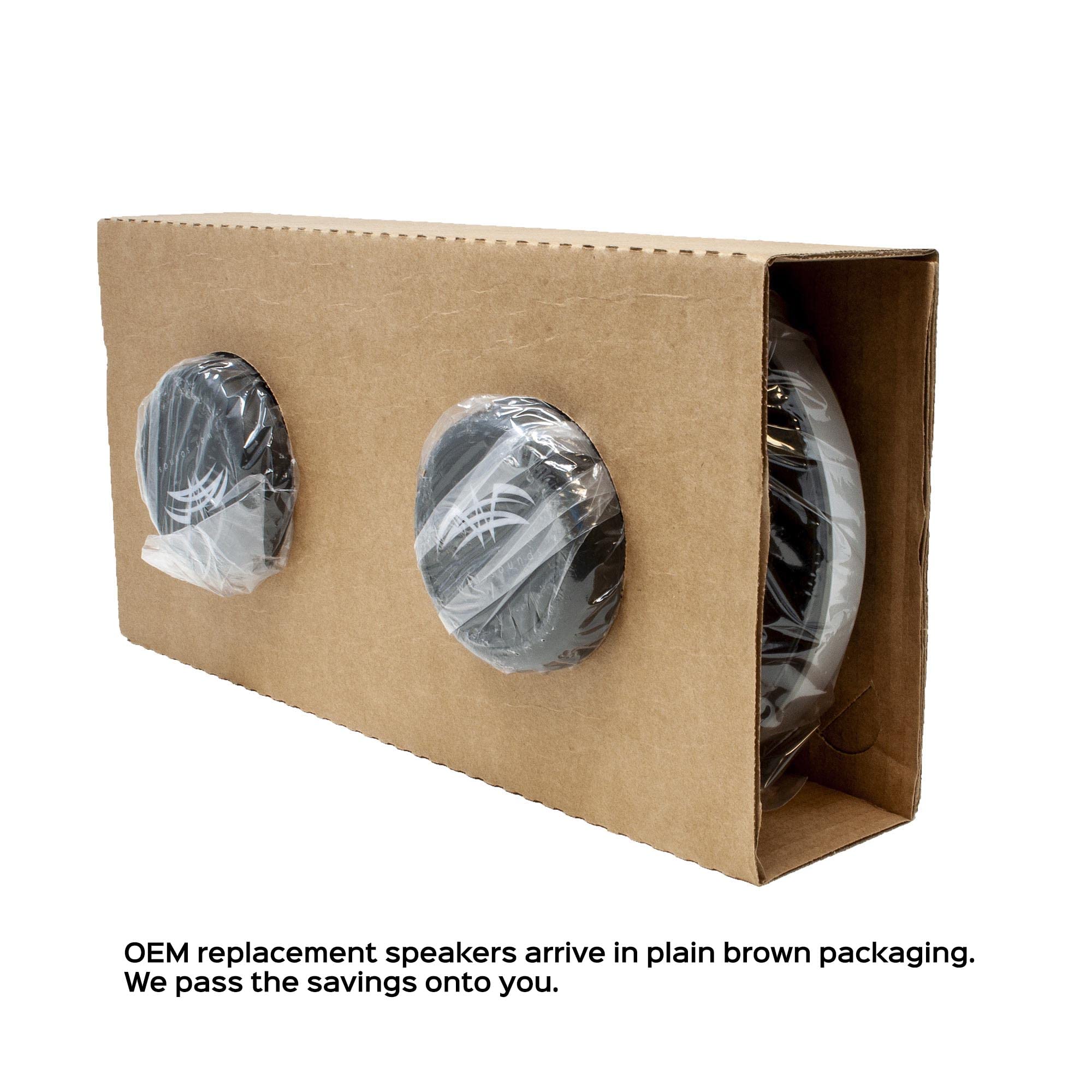 Wet Sounds Xs Series Silver Grill 6.5'' Oem Replacement Speakers W/120 Watt Peak Power