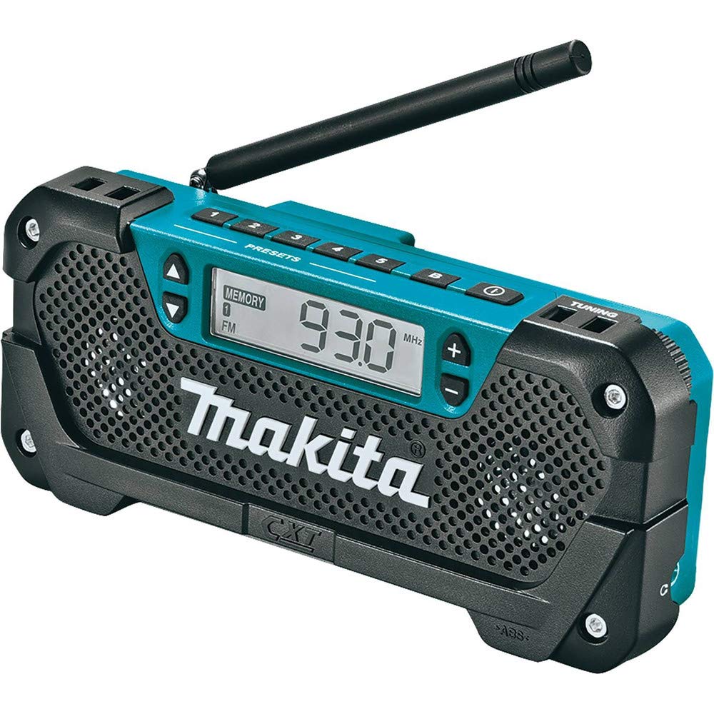 Makita Rm02 12V Max Cxt� Lithium Ion Cordless Compact Job Site Radio, Tool Only