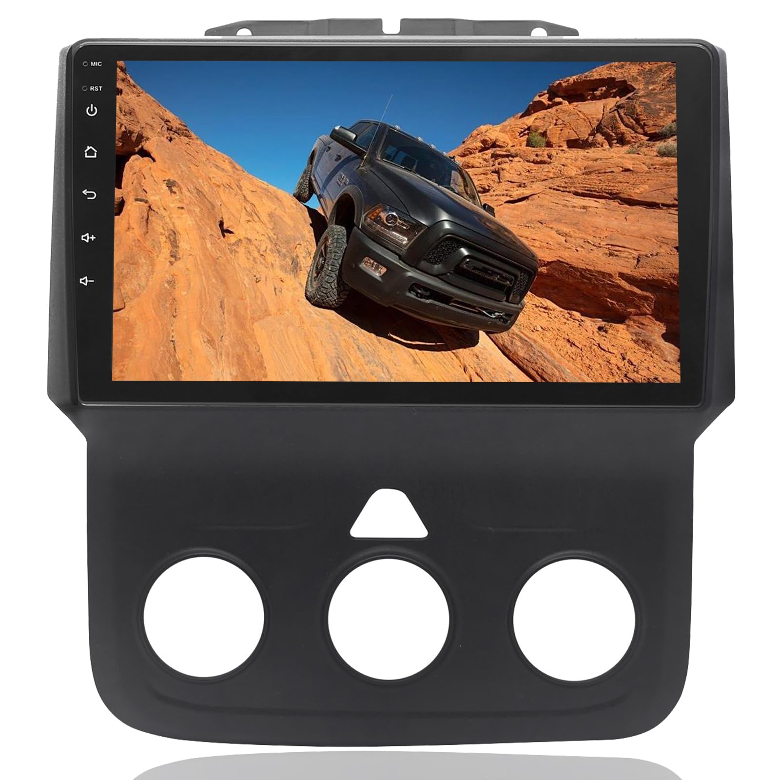 For Dodge Ram 1500 2500 3500 Radio Upgrade 2013-2019: 9 Inch Touchscreen Car Stereo With Wireless Carplay Android Auto - 4G+32G 