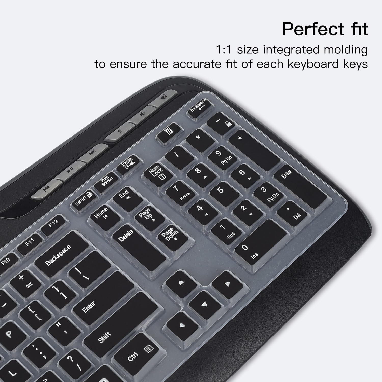 Keyboard Cover For Logitech Mk320 K330 Mk335 Wireless Keyboard, Waterproof Silicone Keyboard Protector For Logitech Mk320 Mk335,