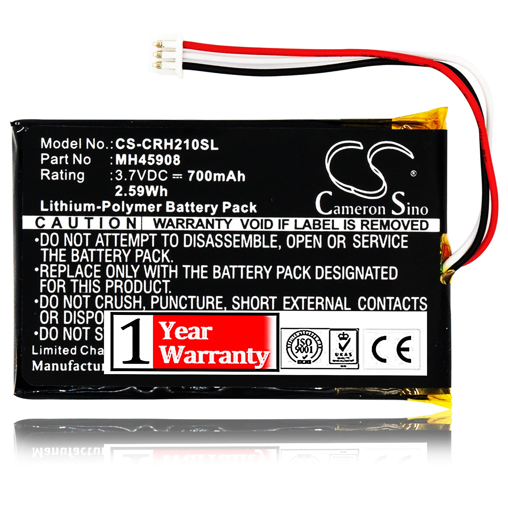 BCXY MH45908 Battery Replacement for Corsair CA-9011127-NA, CA-9011136-AP, Gaming H2100 Dolby 7.1 Wireless Gaming Headset, H2100