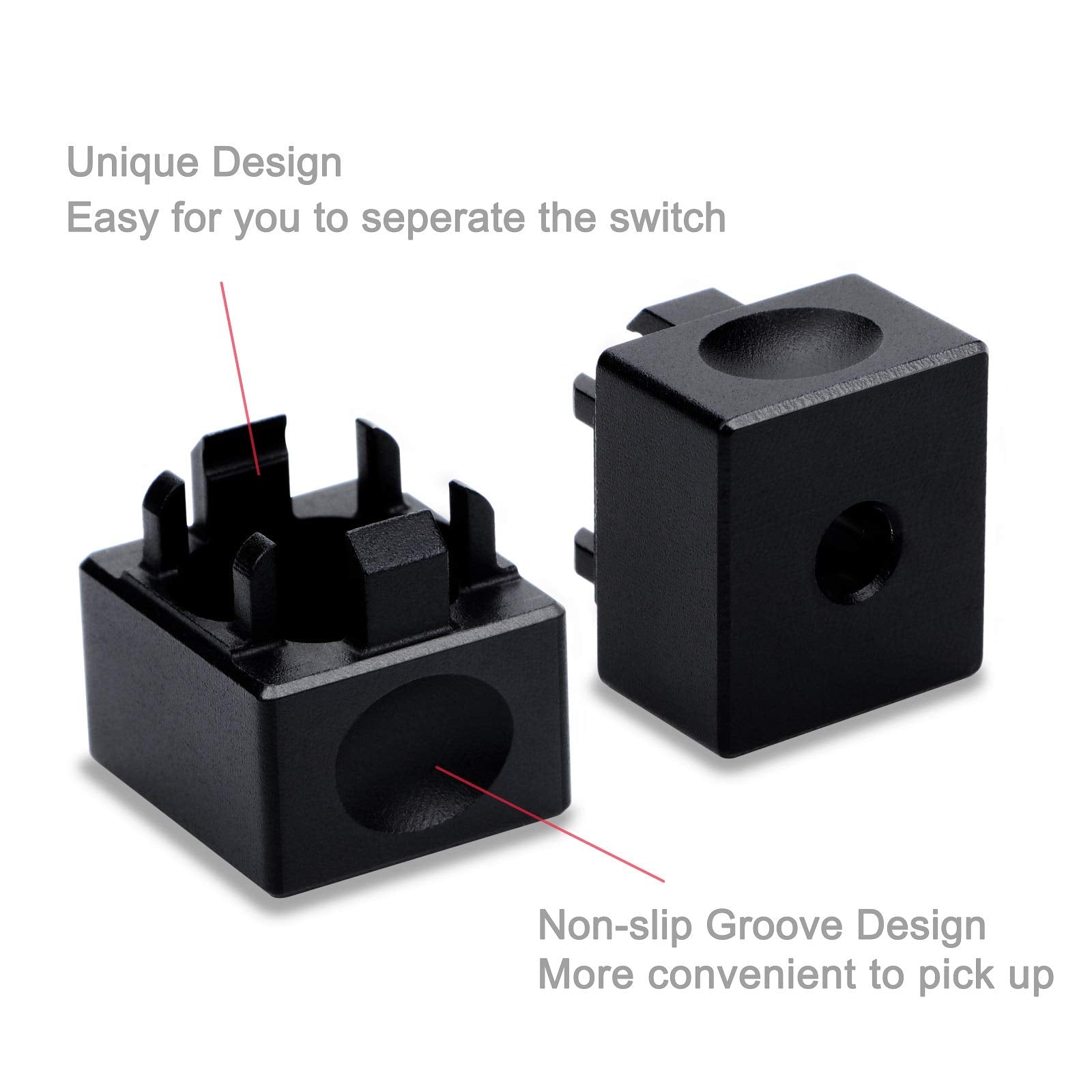 Aluminum Alloy Switch Opener With Keycap Puller For Cherry Mx Switches   Black