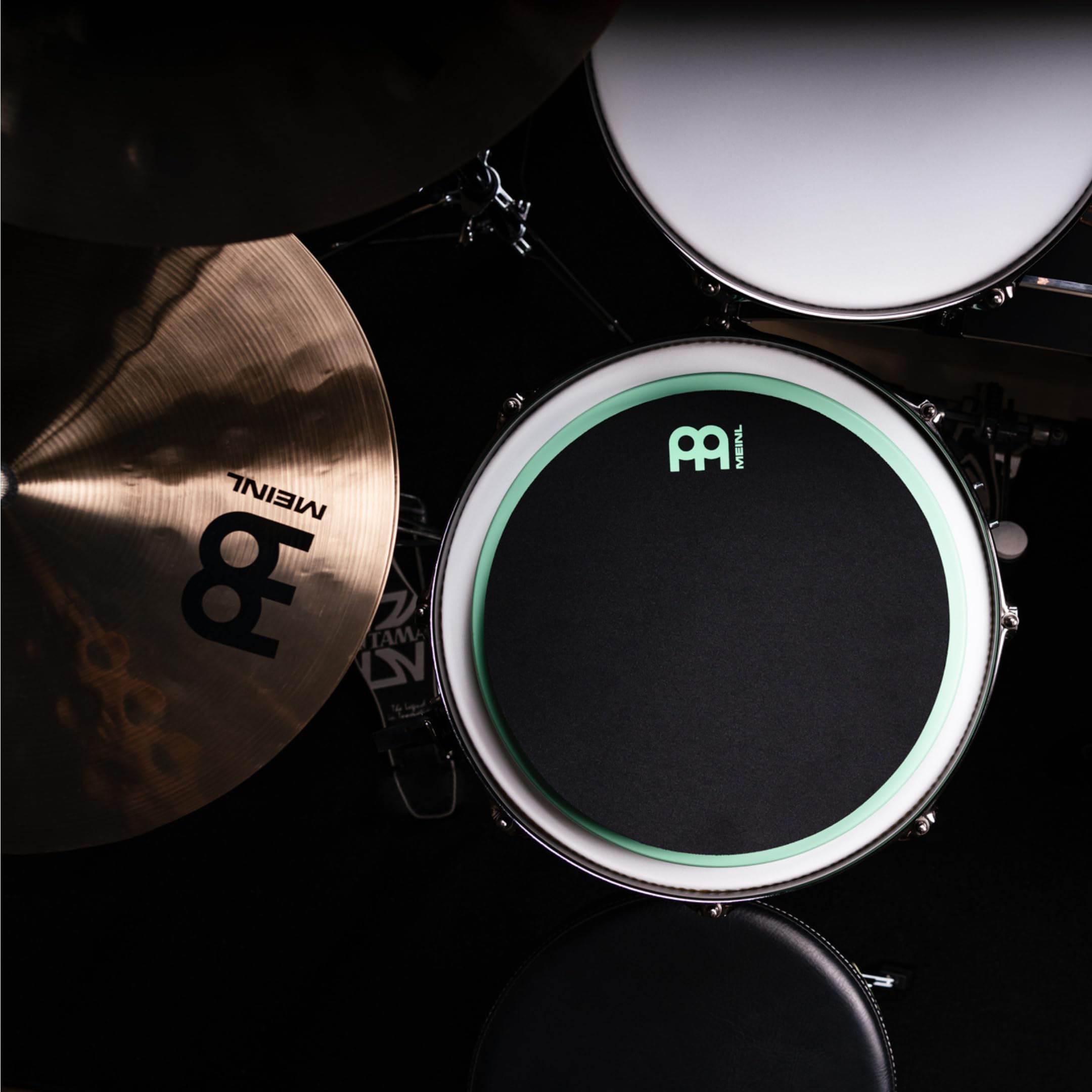 Meinl Cymbals 12 Marshmallow Drum Practice Pad For Ultra-Quiet Sticking, Medium Rebound And Mountable On Cymbal Stands (Mmp12Sf)