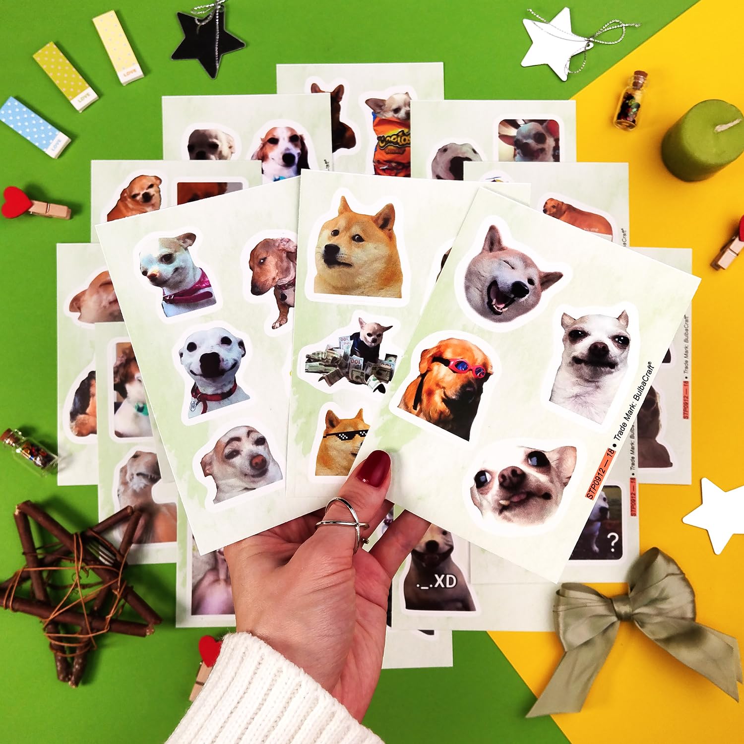 Funny Dog Meme Stickers, Funny Dog Stickers For Water Bottles, Laptops   Dog Party Favors, Dog Gifts For Dog Lovers And Owners L