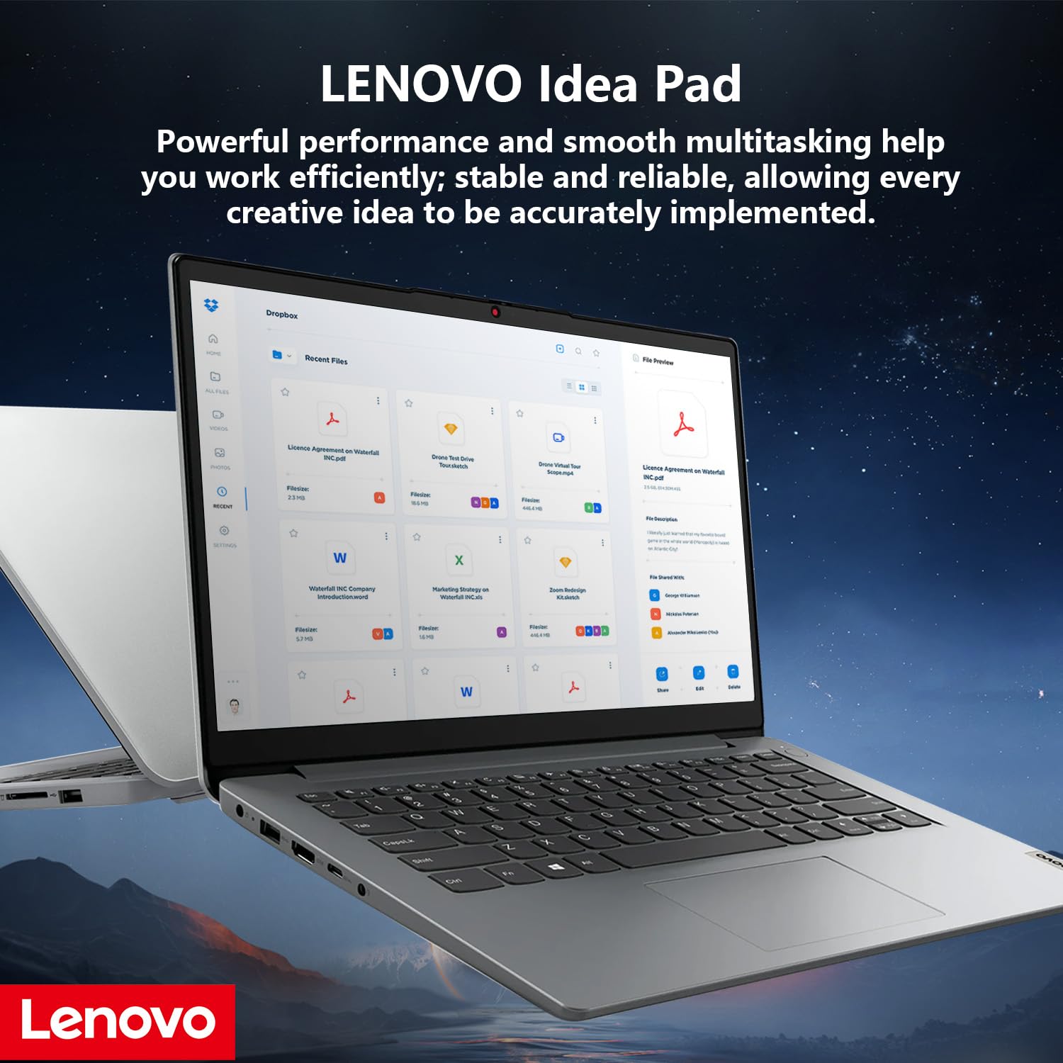 Lenovo Ideapad 1 Daily/Student 14 Hd Laptop, 12Gb Ram, 704Gb Storage(128Gb Emmc + 512Gb Pcie + 64Gb Usb), 1 Yr Office 365, Intel