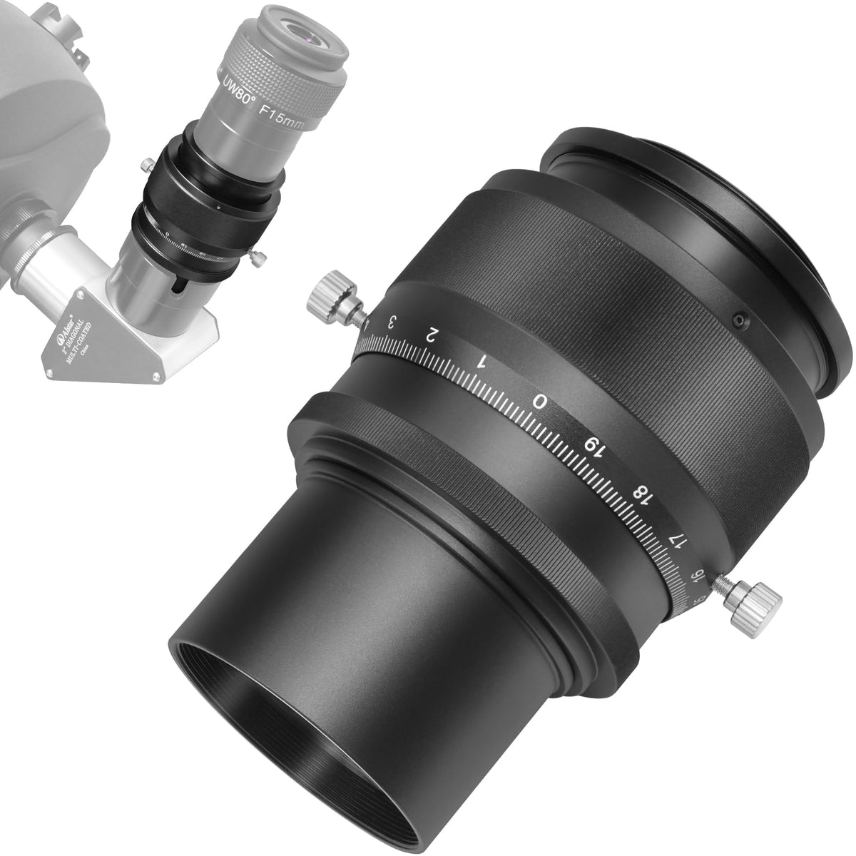 Alstar 2'' Helical Micro Focuser With M48-Thread And 0.1Mm Scale For Telescope - Sharper Planets In Any Telescope