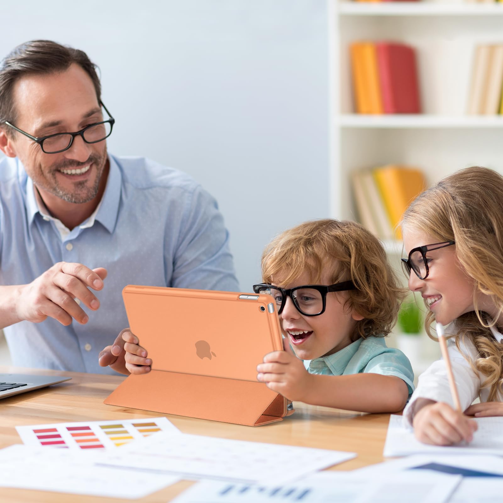 Procase For Ipad 9Th Generation 2021/ Ipad 8Th Generation 2020/ Ipad 7Th Generation 2019 Case, Ipad 10.2 Case Ipad Cover 9Th Generation  Orange