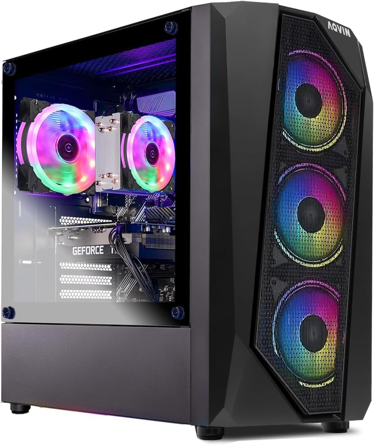 Aqvin Aqb30 Gaming Tower Desktop Pc   Intel I7 Core Processor Upto 4.00Ghz, 32Gb Ram 1Tb Ssd, Geforce Gtx 1660 6Gb Gpu, Rgb Fans