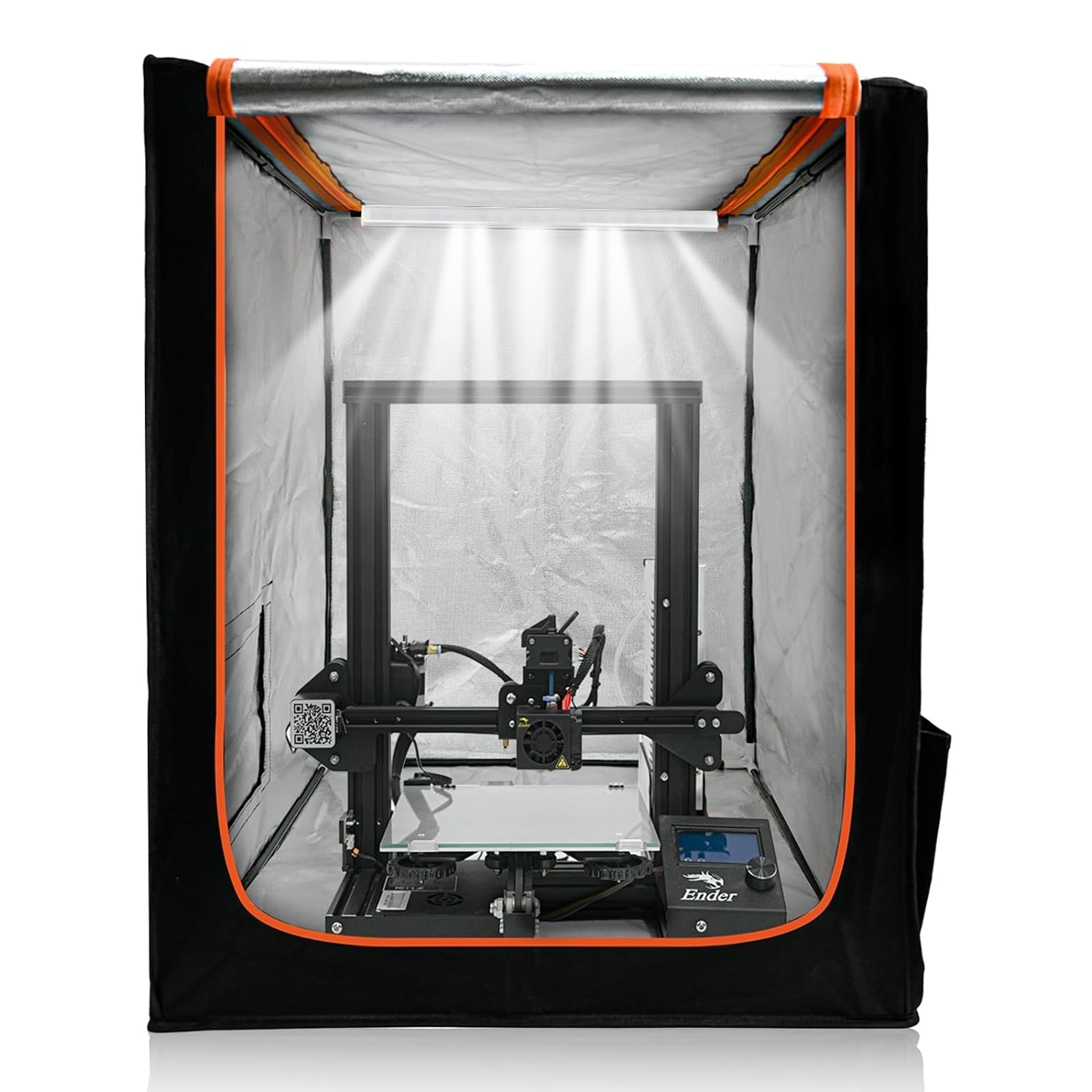 3D Printer Enclosure With Led Lighting, Fireproof Dustproof Tent Constant Temperature Protective Cover For Creality Ender 3 V3 S