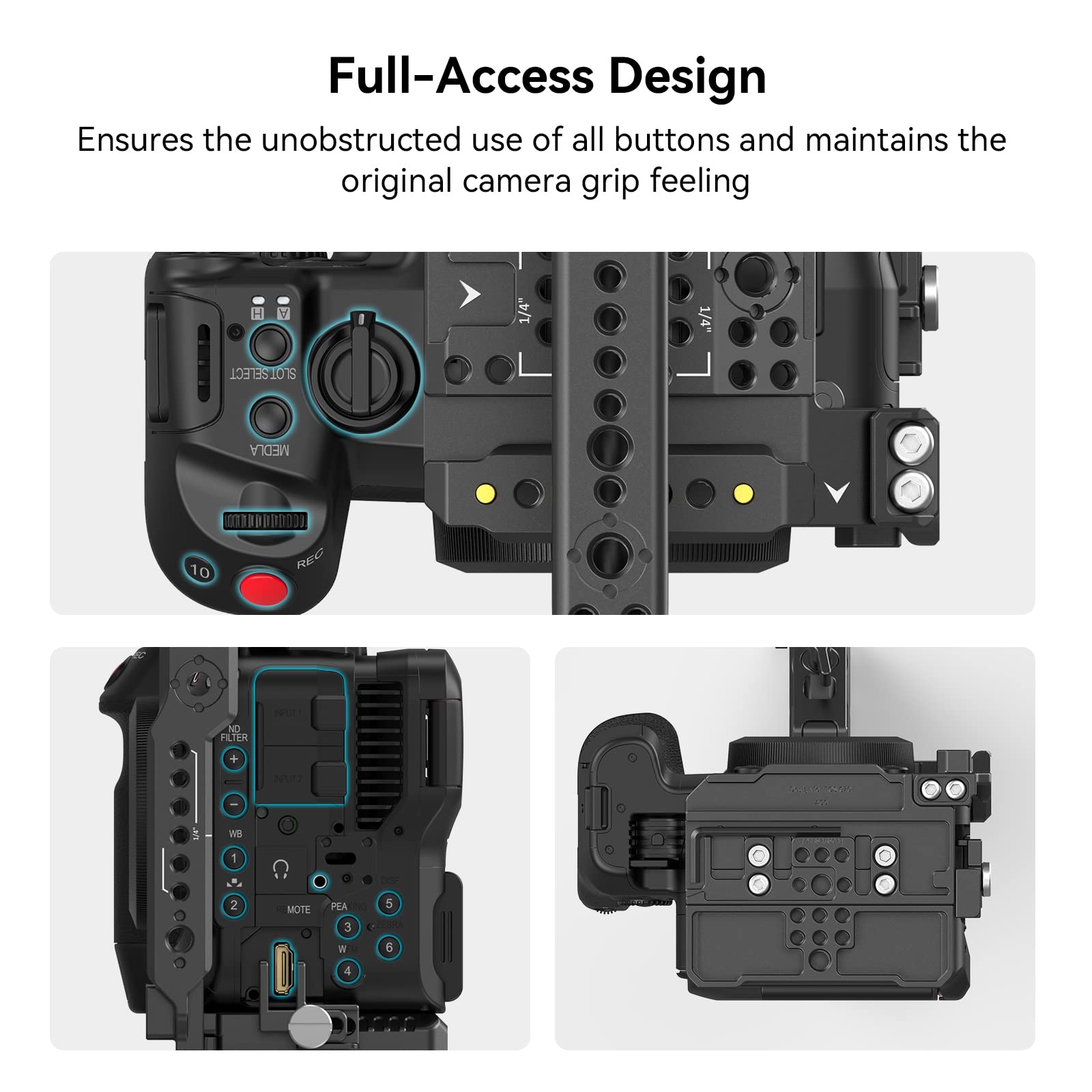 Smallrig Camera Cage Handheld Kit For Eos C70 For Canon With Nato Top Handle, Cable Clamp For Hdmi, Top Plate, Side Plate, Basep