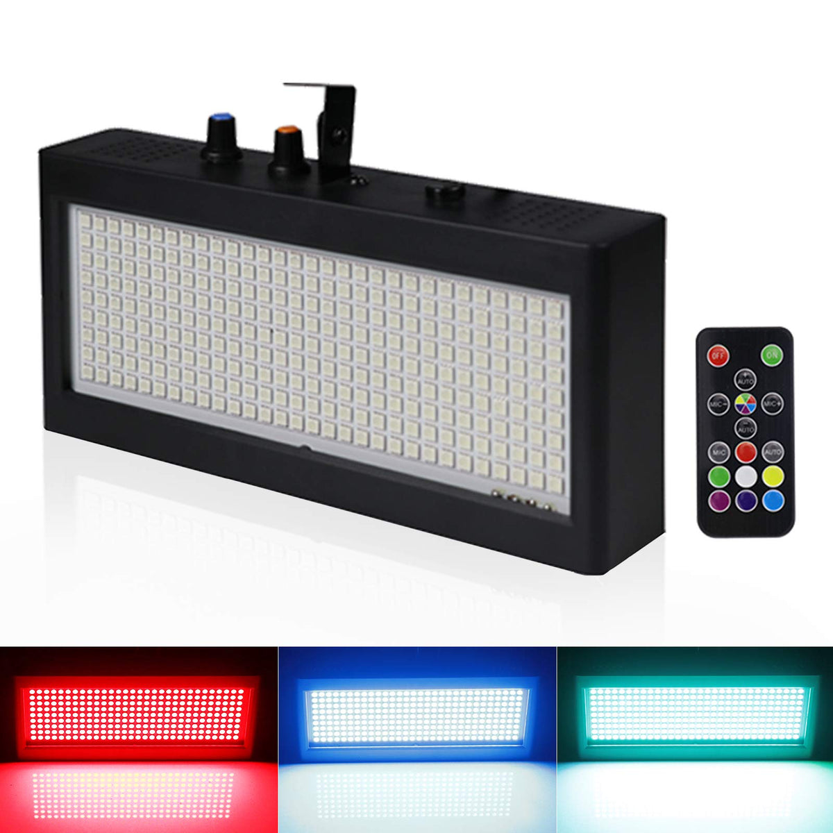 Ecostrobe Stage Strobe Light, Super Bright Flash Stage Lighting, Sound Activated And Speed Control White Strobe Light, Flash Par