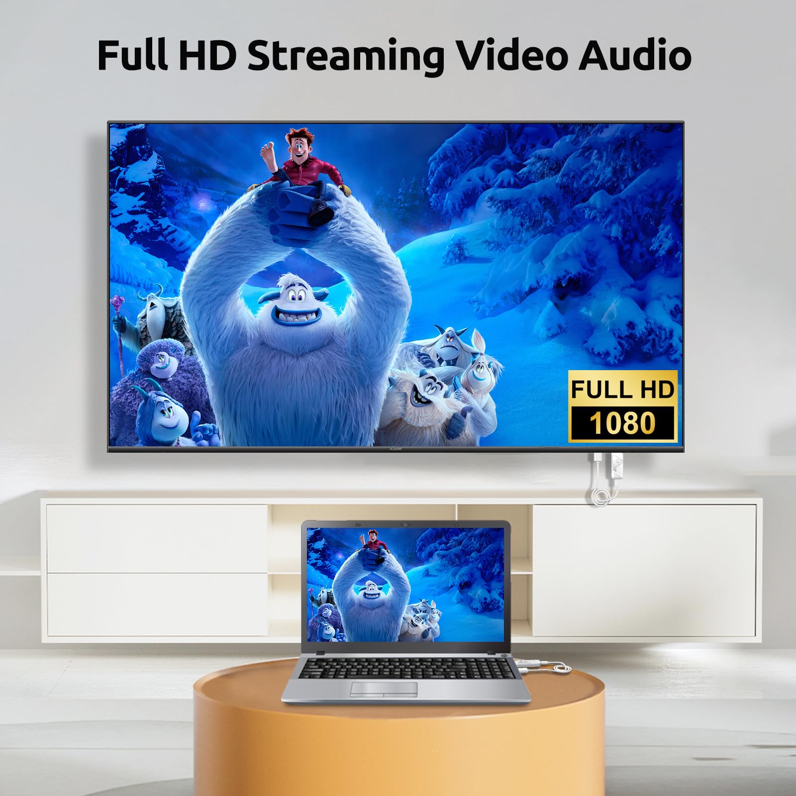 Wireless Hdmi Transmitter And Receiver 4K, 2.4G/5G Plug & Play Portable Wireless Hdmi Extender Kit For Streaming Video And Audio