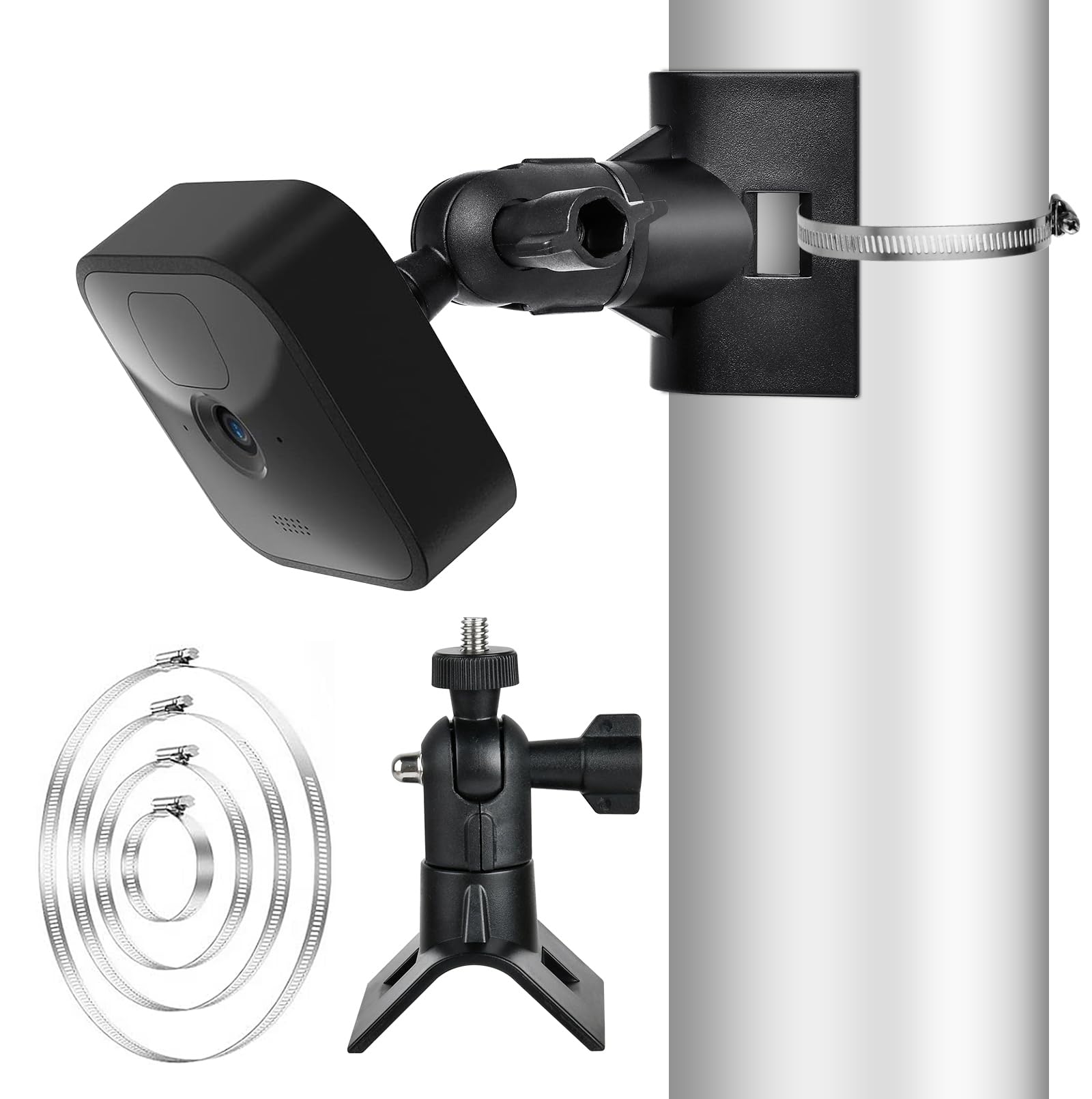 Universal Pole Mount Bracket for Eufy 2, 2C, 2C Pro, 3, 3C, S220, S230,E220, P24, Arlo Pro 4 Pro 3 Pro 2, Arlo Ultra 2 & Arlo Es