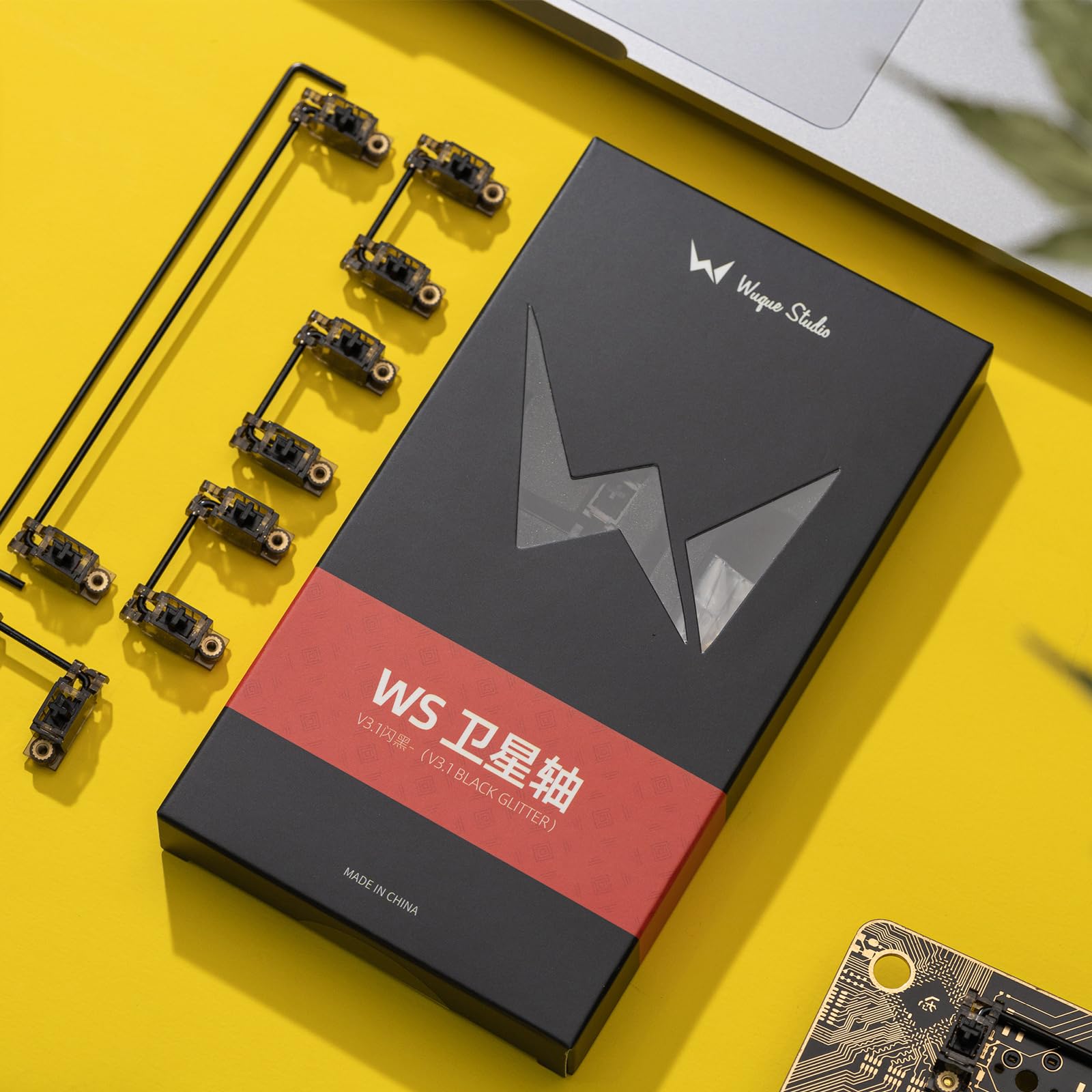 Meletrix Ws V3.1 Stabs Silicon Version Pcb Mount Screw In Stabilizers 2U 6.25U 7U Stabilizers Mechanical Keyboard Screw Stabiliz