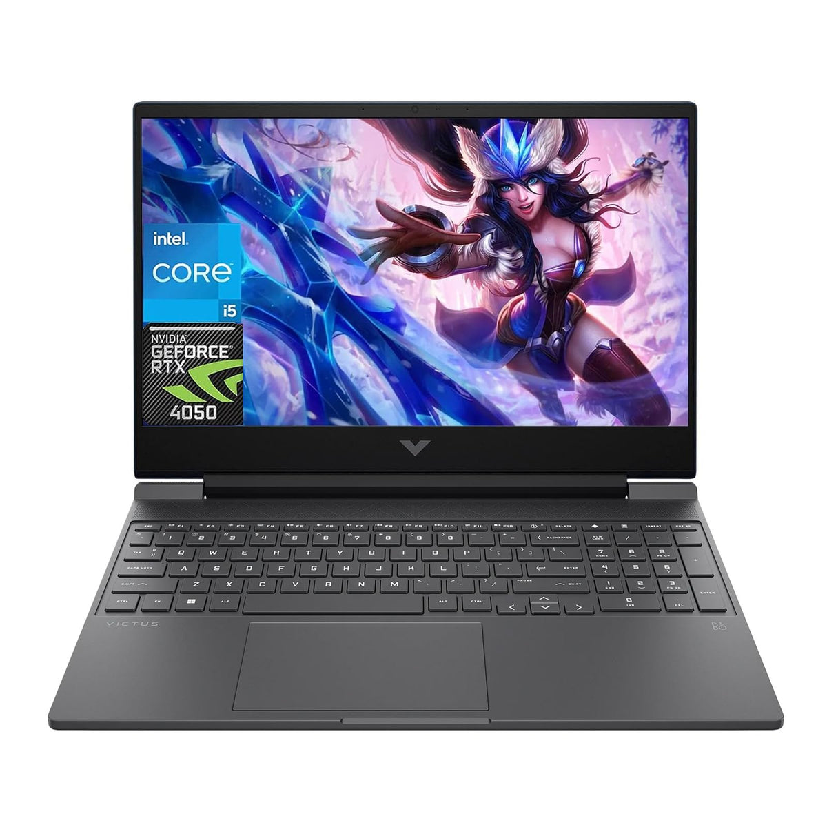 Hp Victus Gaming Laptop, 15.6'' 144Hz Fhd, 8-Core Intel Core I5-13420H, Nvidia Geforce Rtx 4050 6Gb Gpu, 16Gb Ram, 1Tb Ssd, Back
