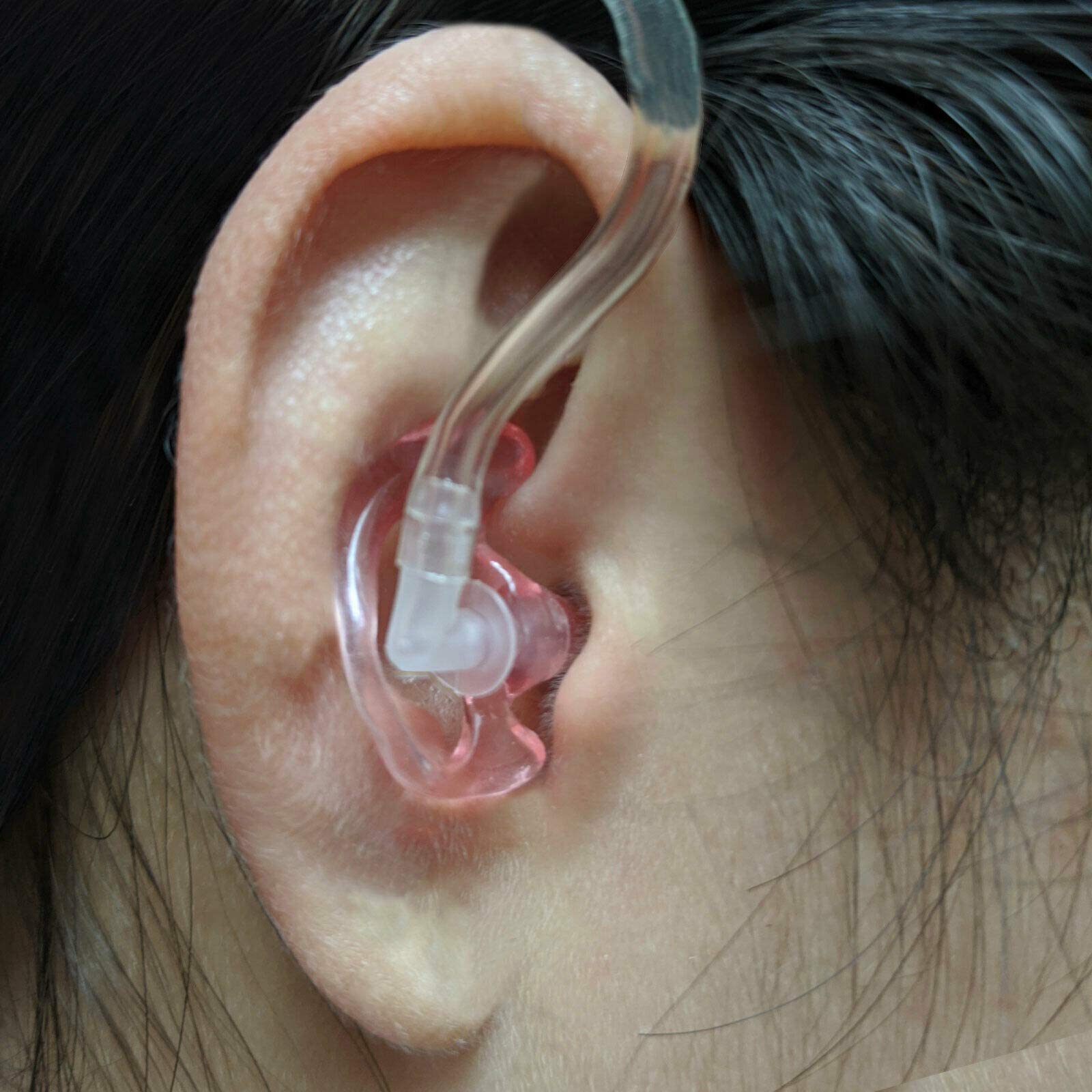 Promaxpower Portable Radio Gel Earmold Insert For Acoustic Earpiece Headset (5 Pack Medium, Left)