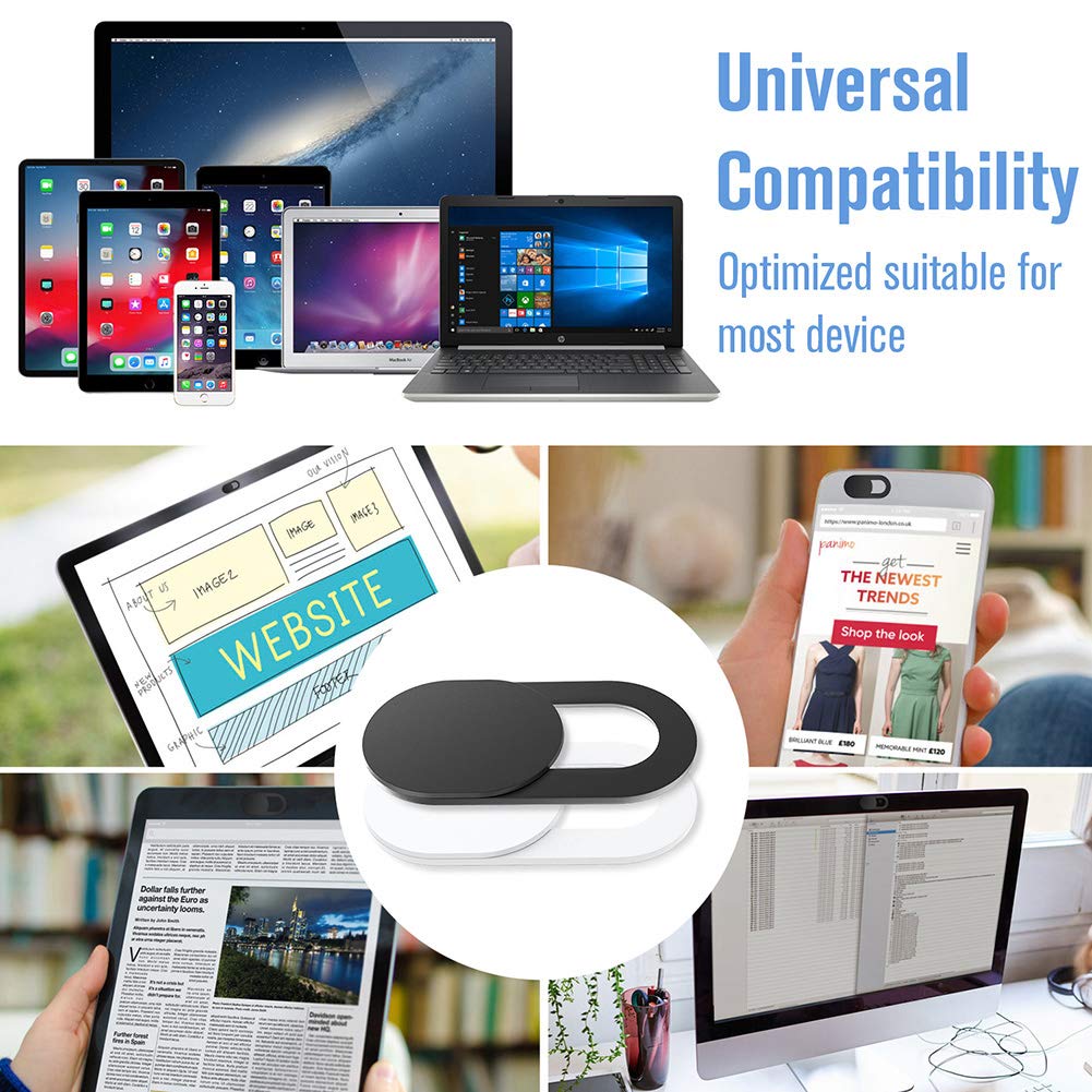 Webcam Cover Slide,[6 Pack] Ultra Thin Laptop Web Camera Cover Compatible With Macbook,Laptop,Pc,Computer,Imac,Ipad, Iphone Cell