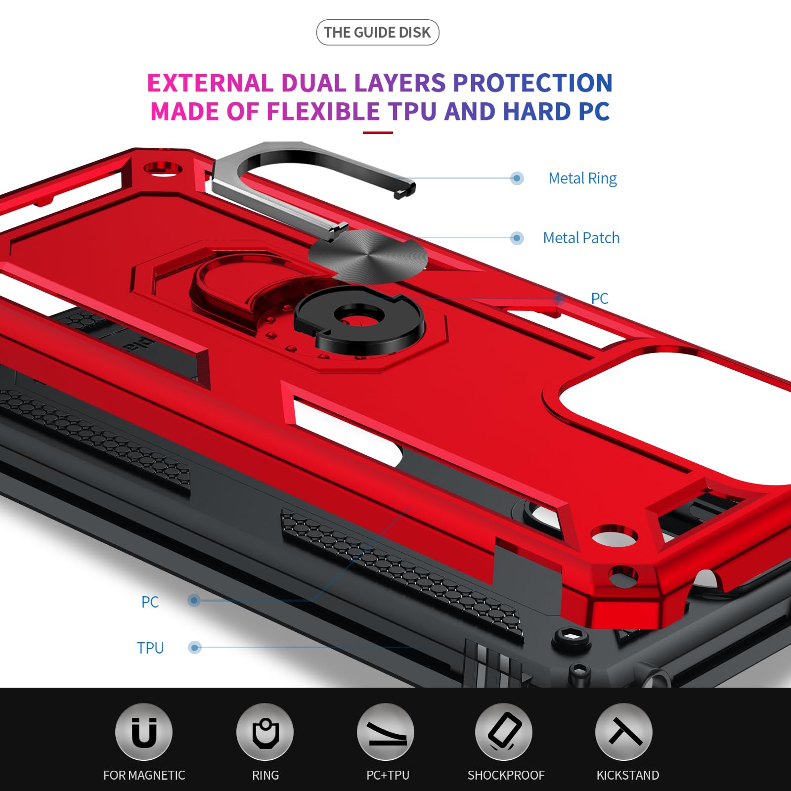 Leyi For Motorola G Play 2024 Case, Moto G Play 2024 Case With Screen Protector And Camera Lens Protector, Military Grade Heavy