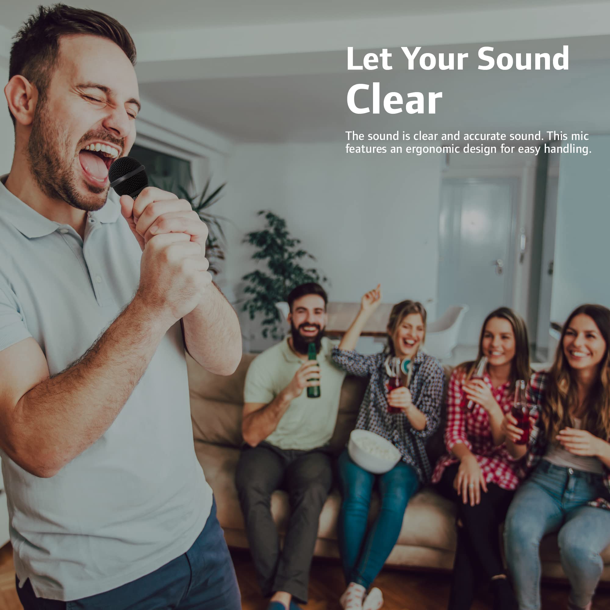 Carol Dynamic Microphone Gs 56 Unidirectional Vocal For Presentation & Home Studio,With Cardioid, Shock Absorber Effect, Reduce