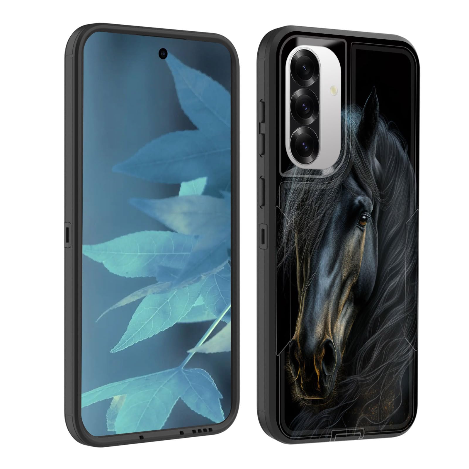 Bfukvou For Galaxy A36 5G/A56 5G Case, Dust-Proof Port Cover, Full Body Silicone Rubber Covered, Non-Slip Drop-Proof Phone Case 