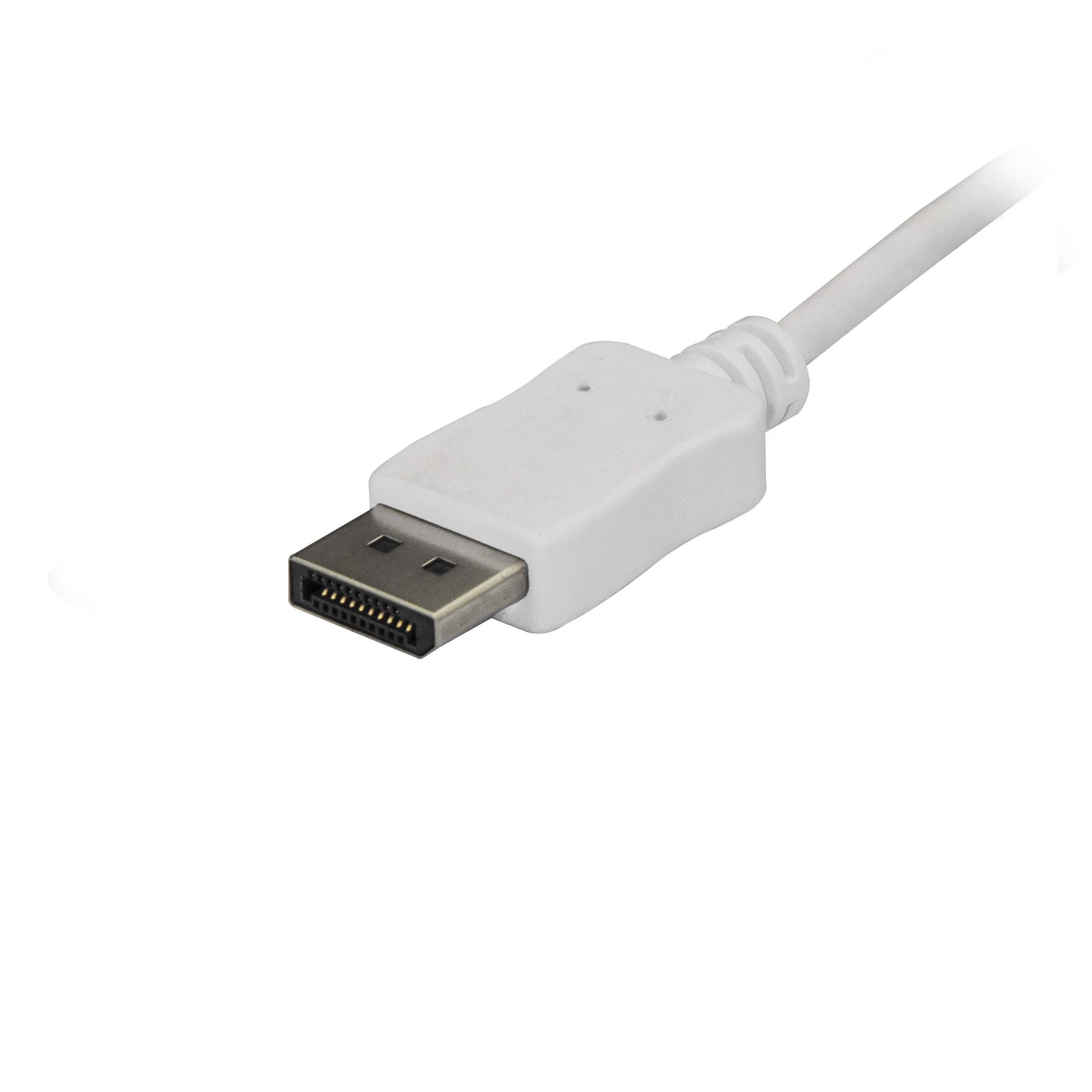 Startech 6 Ft (1.8 M) Usb C To Displayport Cable   Usb Type C To Dp Video Adapter Cable   4K 60Hz   White