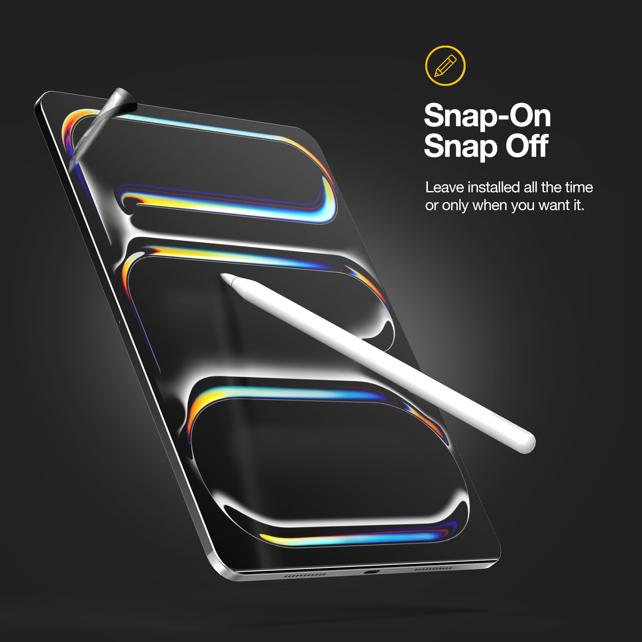 Magglass Magflex Paper Like Screen Protector For Ipad Pro 13'' Inch M4 2024 (7Th Gen)   Magnetic Removeable Pet Paper Feel Textu