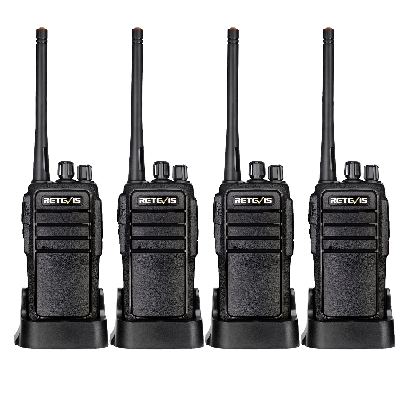 Retevis Rt21 Walkie Talkies For Adults, 2 Way Radio Long Range, Two Way Radio Rechargeable, Handheld Radio, Portable, Frs, Durable, Heavy Duty, For Business(4 Pack)