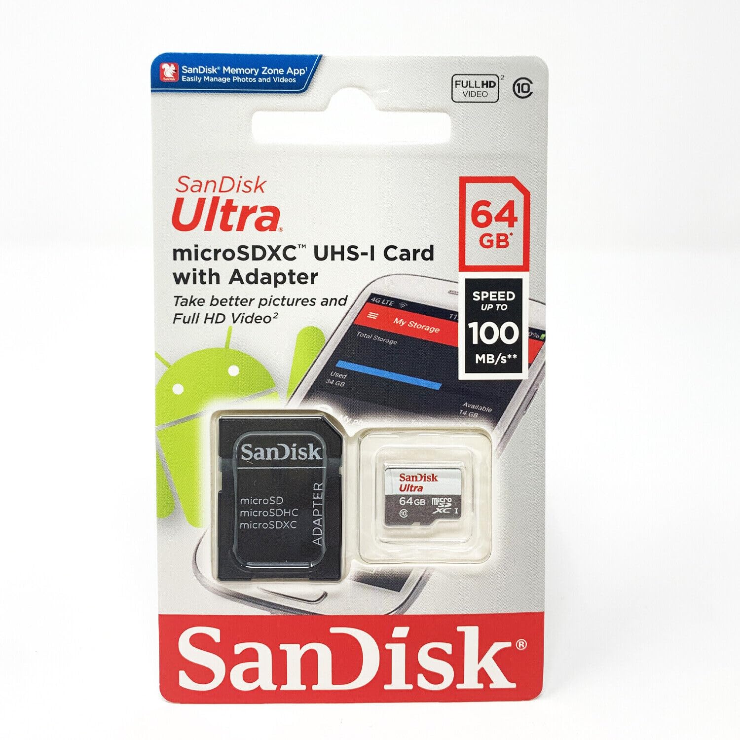 Sandisk Sandisk Sdsqunc064Gan6M 64Gb An6Ma Ultra Usd (Sdsqunc 064G An6Ma)
