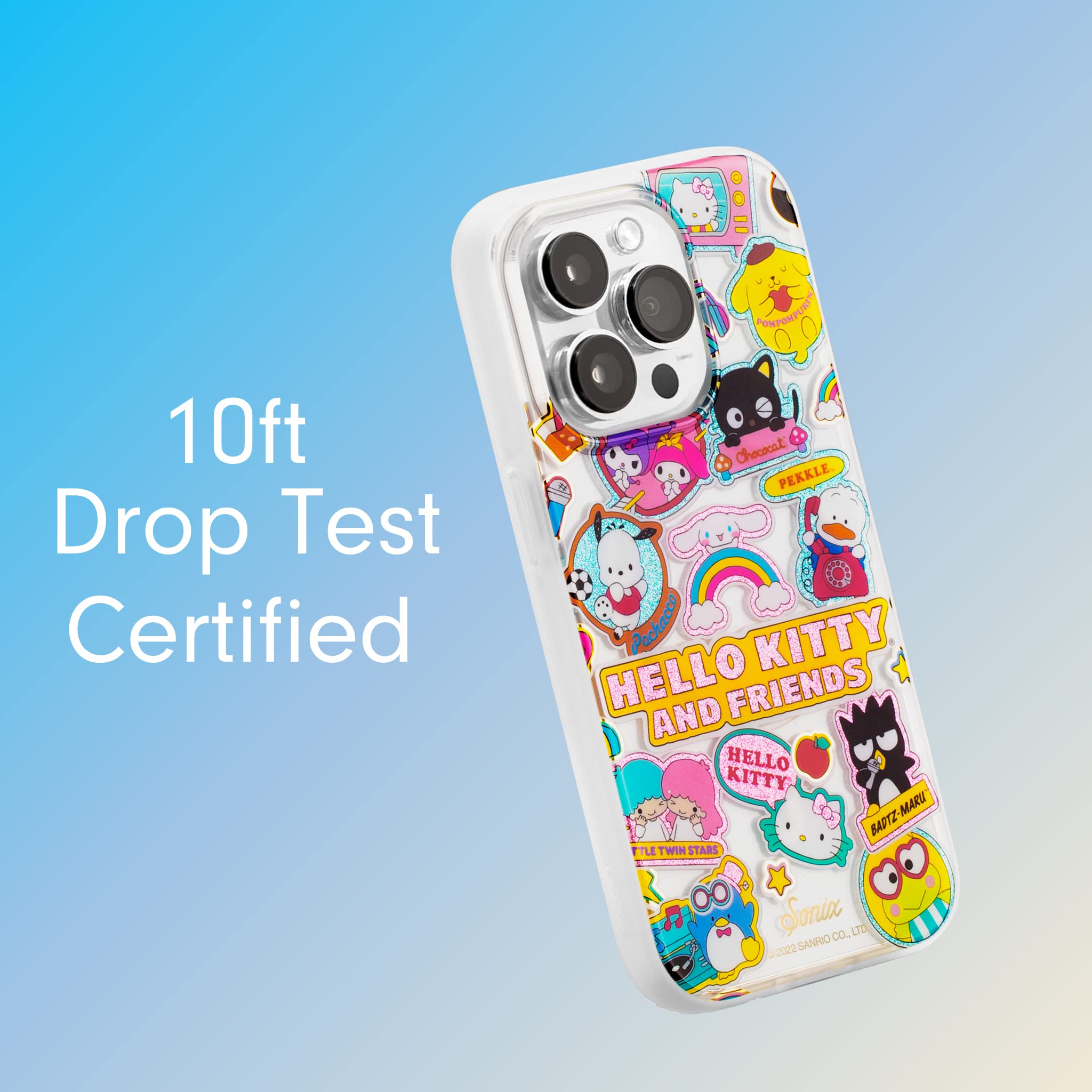 Sonix X Sanrio Case For Iphone 14 Pro | Compatible With Magsafe | 10Ft Drop Tested | Hello Kitty And Friends Stickers