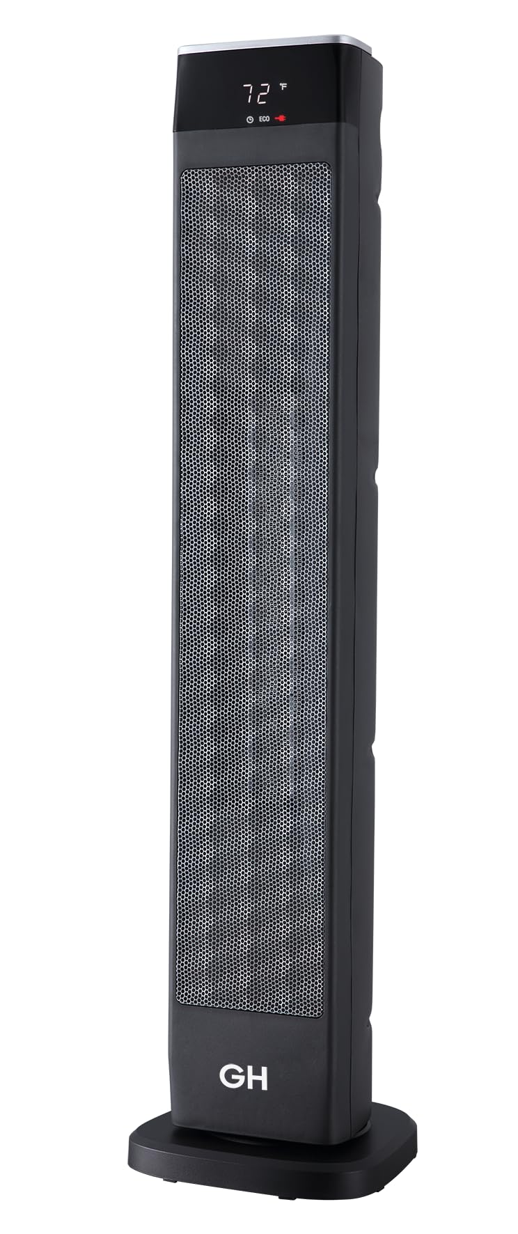 Good Housekeeping Oscillating Ceramic Tower Space Heater With Remote, 30'', Black