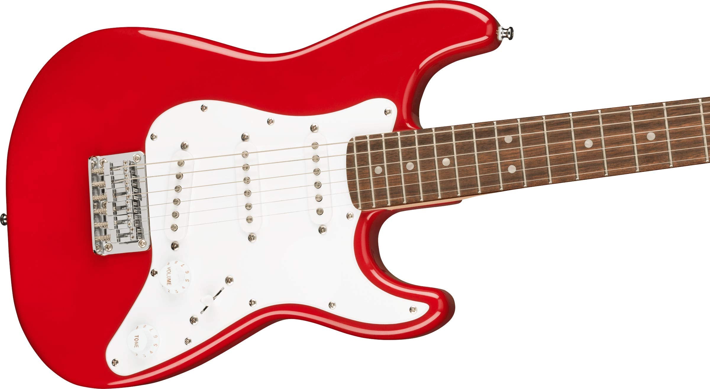 Squier Mini Stratocaster Electric Guitar, Dakota Red, Laurel Fingerboard