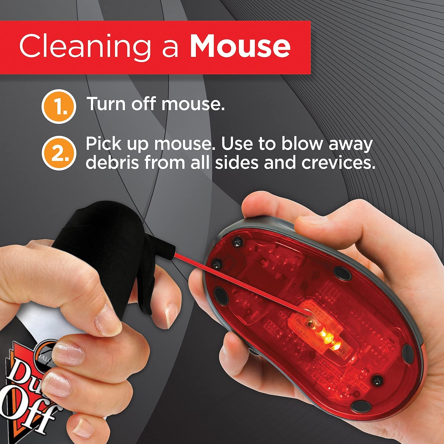 Dust Off Disposable Compressed Air Duster, 17 Oz Can, 2/Pack