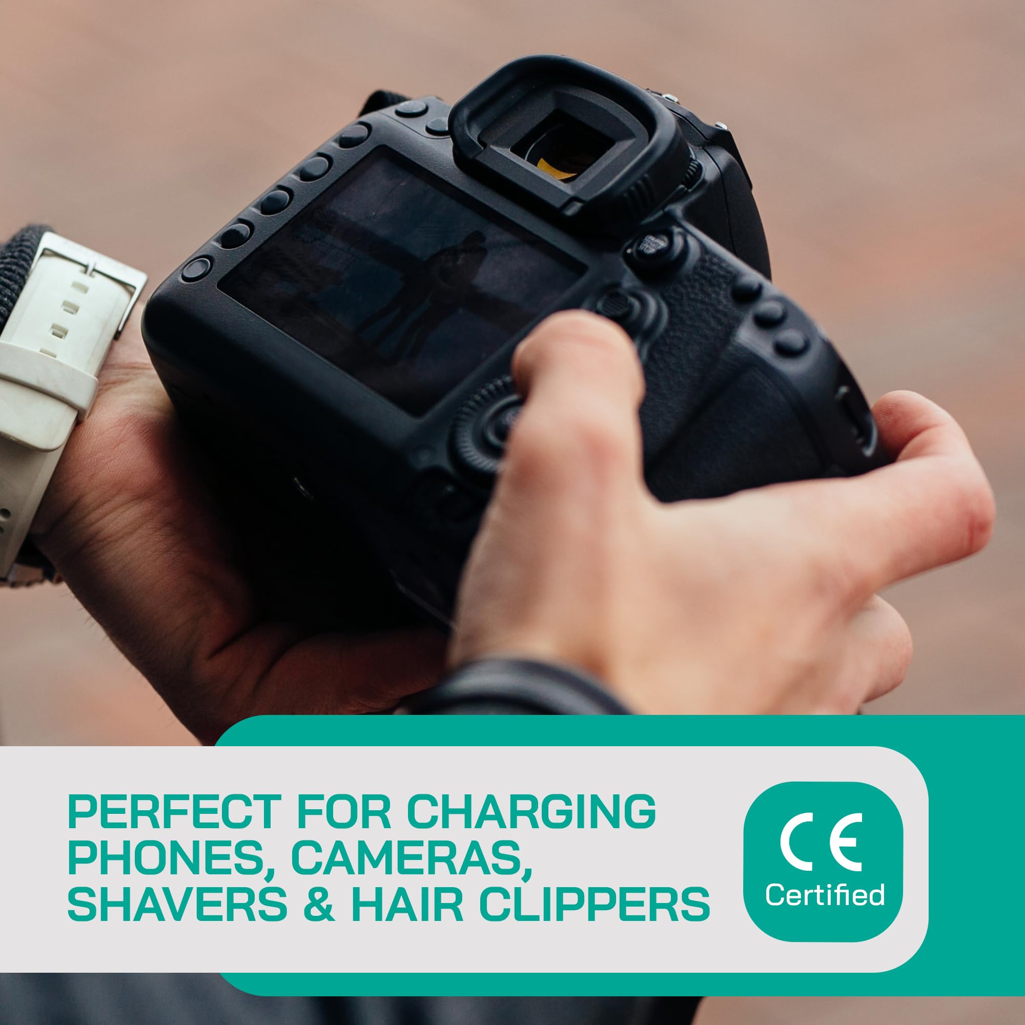 Litefuze 300 Watt Step Up/Step Down Travel Voltage Converter, 220/110V To 110/220V Converter With Type E/F Plug   Compatible Wit