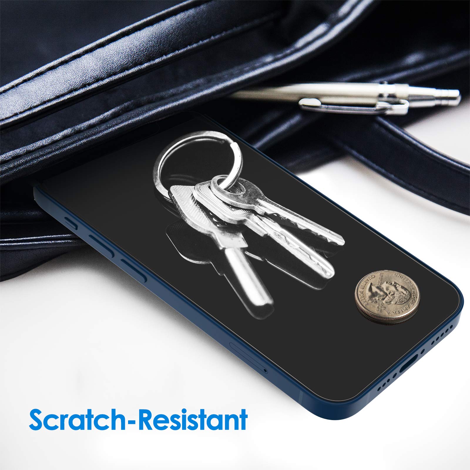 Jetech Screen Protector For Iphone 12/12 Pro 6.1 Inch, Tempered Glass Film, 3 Pack